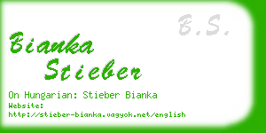 bianka stieber business card